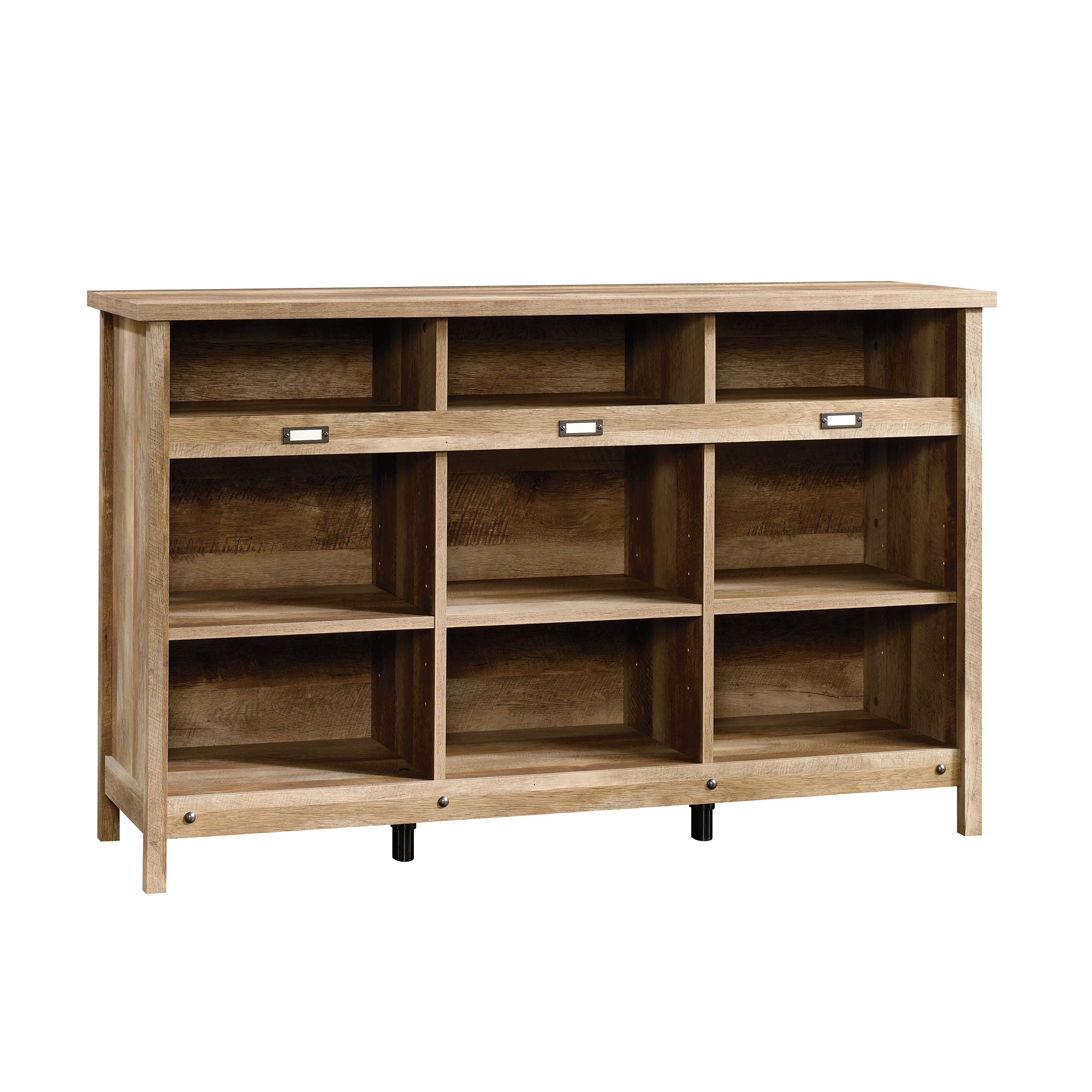 Sauder Adept Storage Credenza - Multi-Purpose Organizer with Craftsman Oak Finish for Home Office, Living Room & Bedroom Storage Solutions