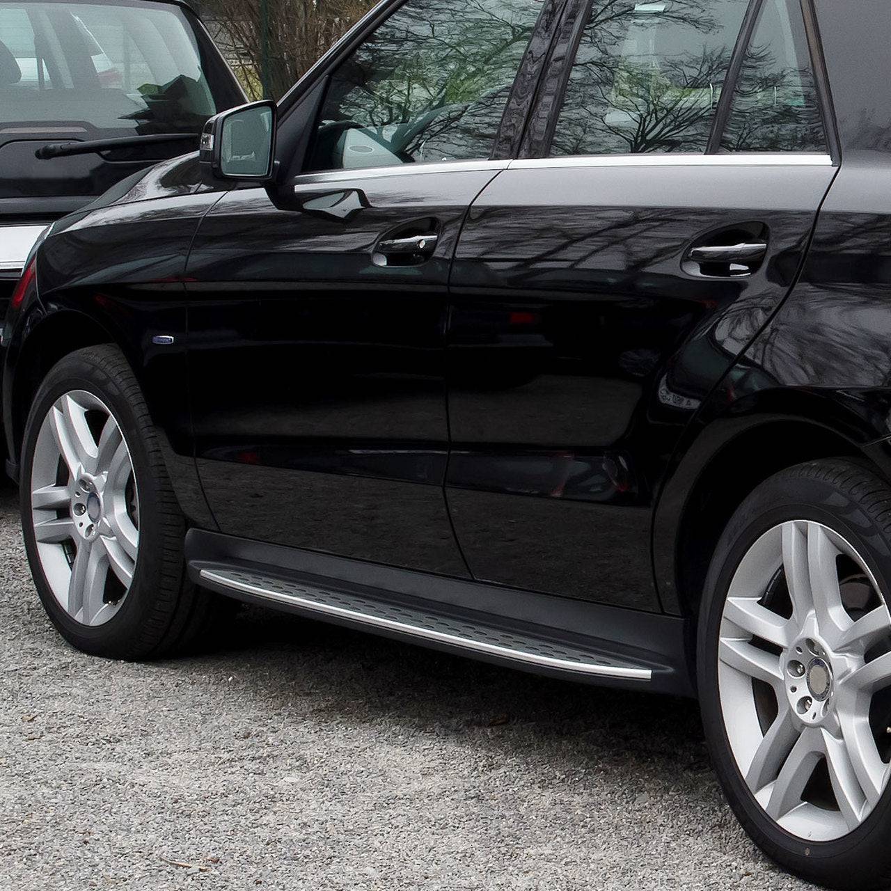 2012-2019 Mercedes Benz ML W166 & GLE Aluminum Running Boards - OEM Style Side Steps - Perfect for Off-Roading & Daily Use