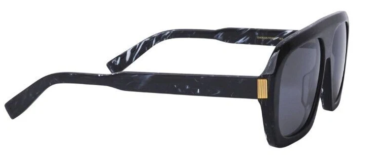 Dunhill DU0022S 003 Black & Silver Oversize Square Men's Sunglasses - Stylish UV Protection for Driving, Outdoor Activities & Fashion