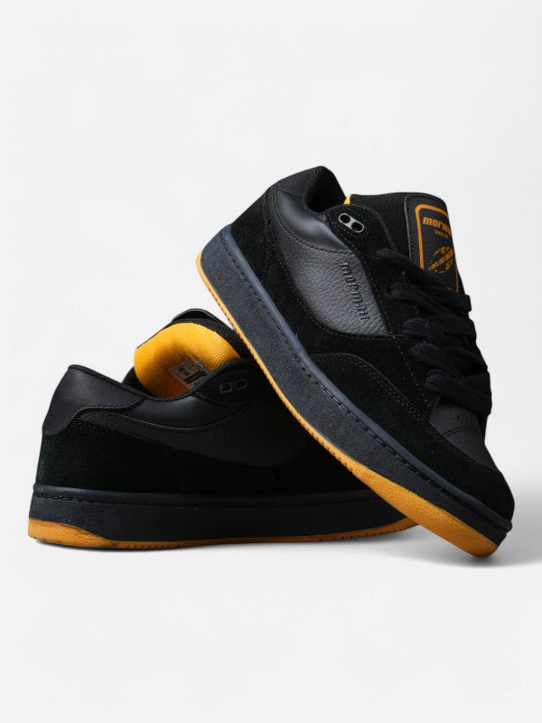 Mormaii Oahu Black & Yellow Sneakers - Comfortable Men's Running Shoes for Outdoor Sports & Casual Wear