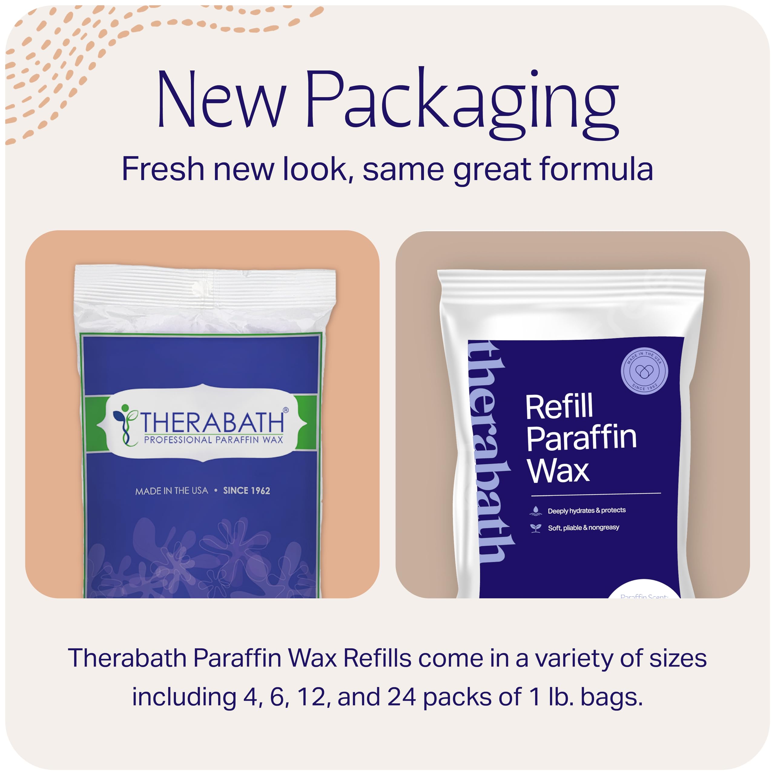 Therabath TheraCOCO Paraffin Wax Refills - 12 lb Wax Beads with Coconut Oil for Arthritis Pain Relief, Stiff Muscles & Dry Skin - Hydrating Spa Treatment for Hands, Feet & Body - Made in USA (Clearly Coconut) - Perfect for Home Spa, Professional Salons & Pain Management Therapy