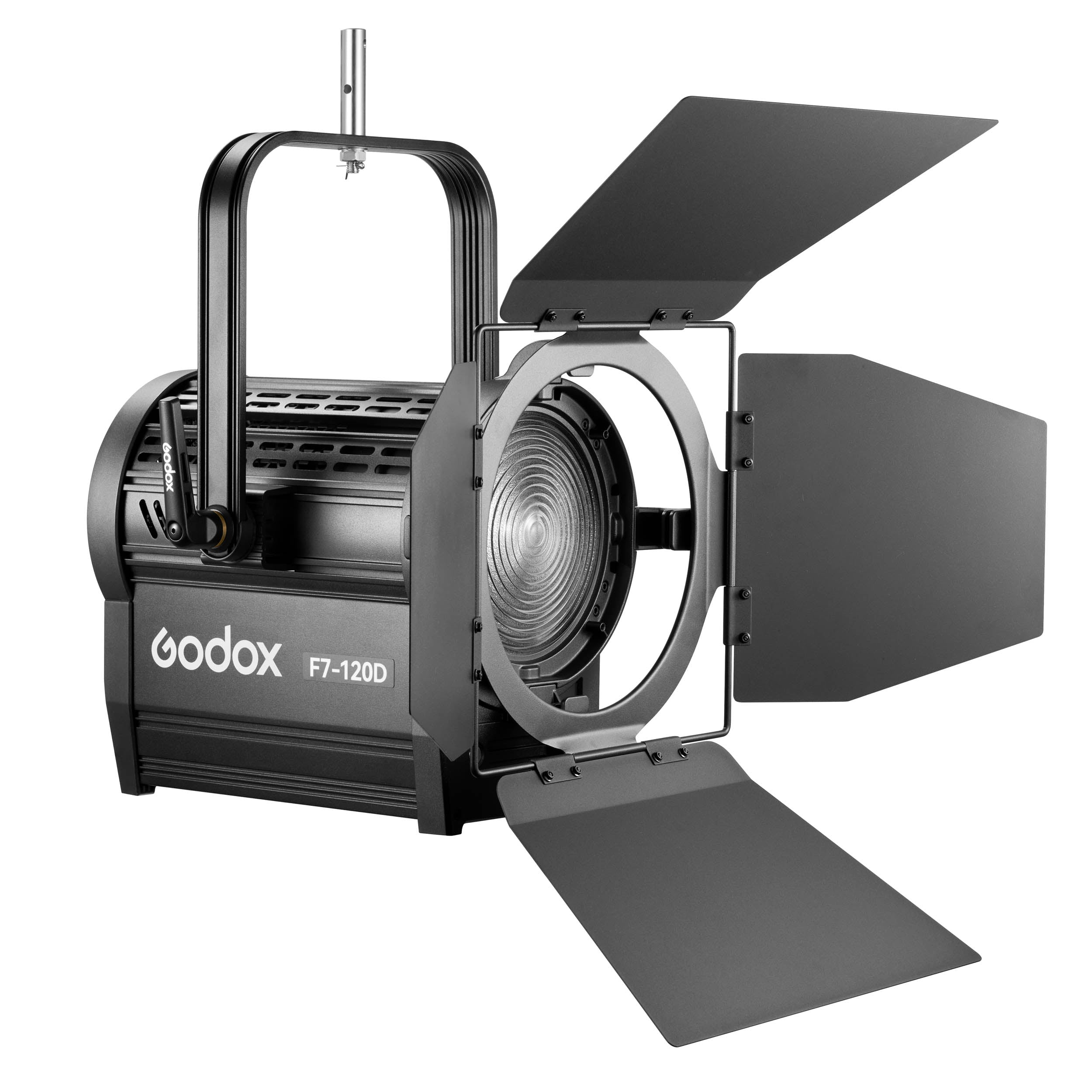 F7 120D Daylight Balanced Broadcast LED Fresnel Light Kit with K1 Mount - Professional Studio Lighting for Film & Video Production - Perfect for Overhead, Interview, and Live Streaming Setups