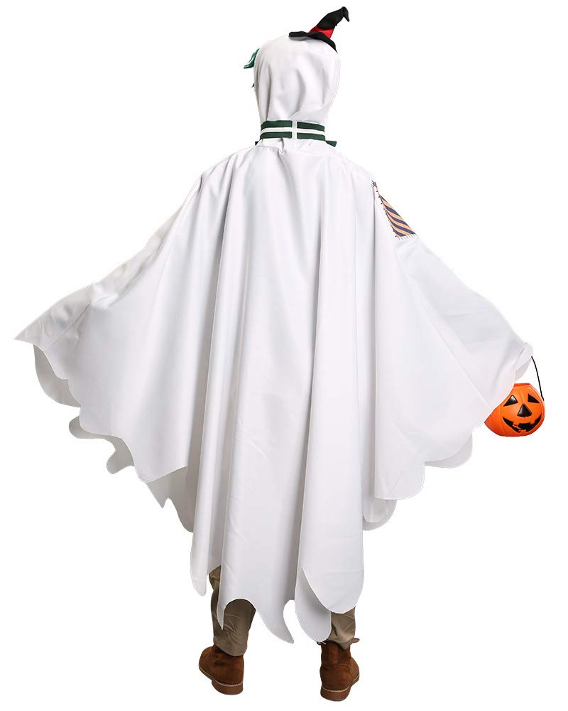 Miccostumes Unisex Anime Hero Cosplay Ghost Cloak - Halloween Costume for Cosplay, LARP & Themed Parties | Perfect for Anime Conventions, Halloween Events & Fantasy Roleplaying