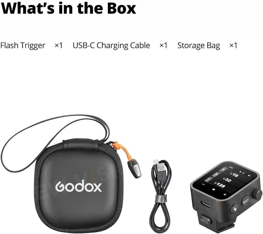 Godox X3N TTL Wireless Flash Trigger for Nikon Cameras - Built-in Lithium Battery, OLED Touchscreen Transmitter - Perfect for Studio, Portrait & Event Photography