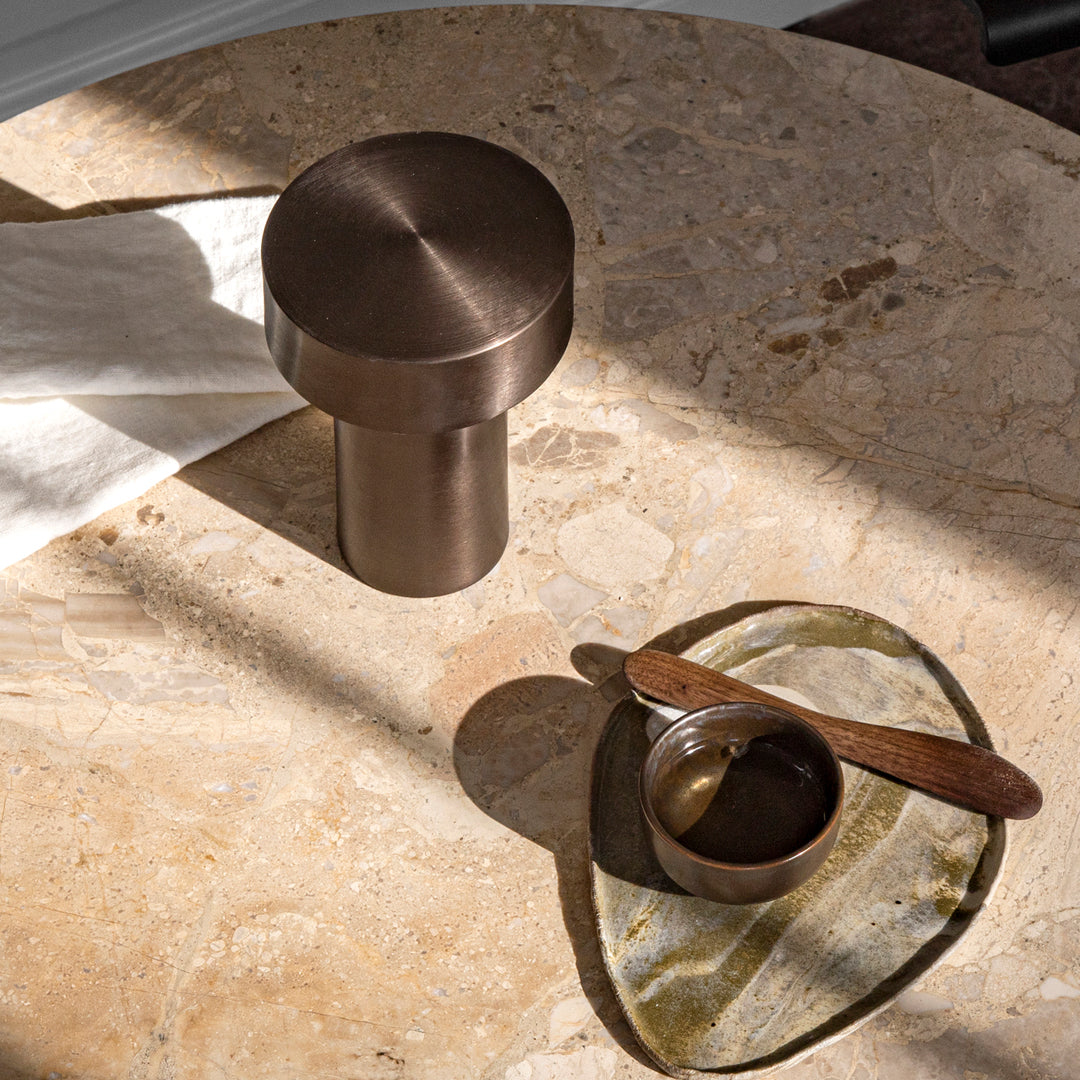 Harbour Column Round Dining Table - Modern & Elegant for Home, Kitchen, Restaurant, and Outdoor Dining