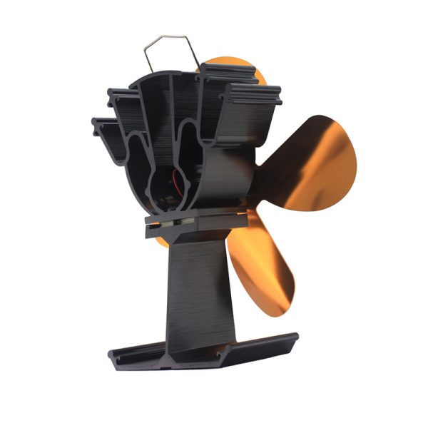 4 Blade Stove Fan VDSF614GT - Efficient Heat Circulation for Wood Stoves & Fireplaces - Perfect for Home Heating & Energy Savings