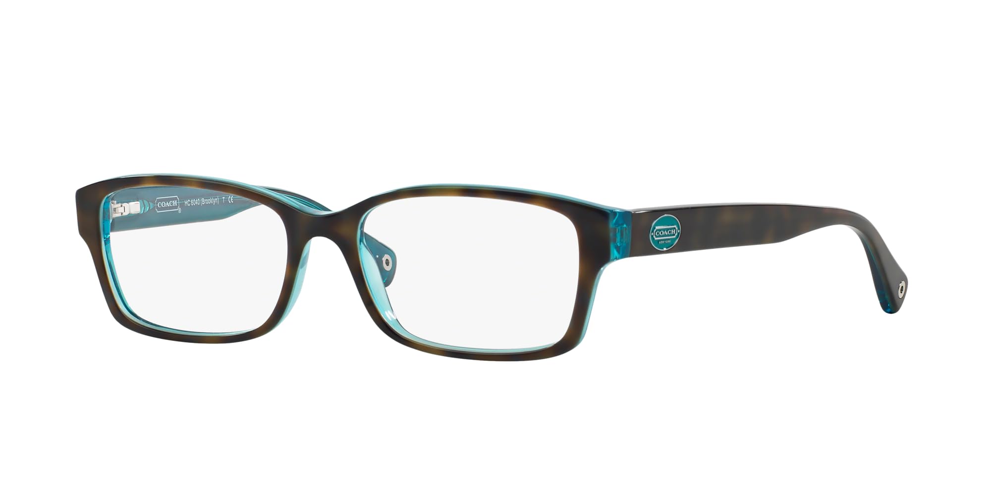 Coach Women's HC6040 Brooklyn Rectangular Prescription Eyeglass Frames - Stylish & Lightweight for Work, Reading & Everyday Wear