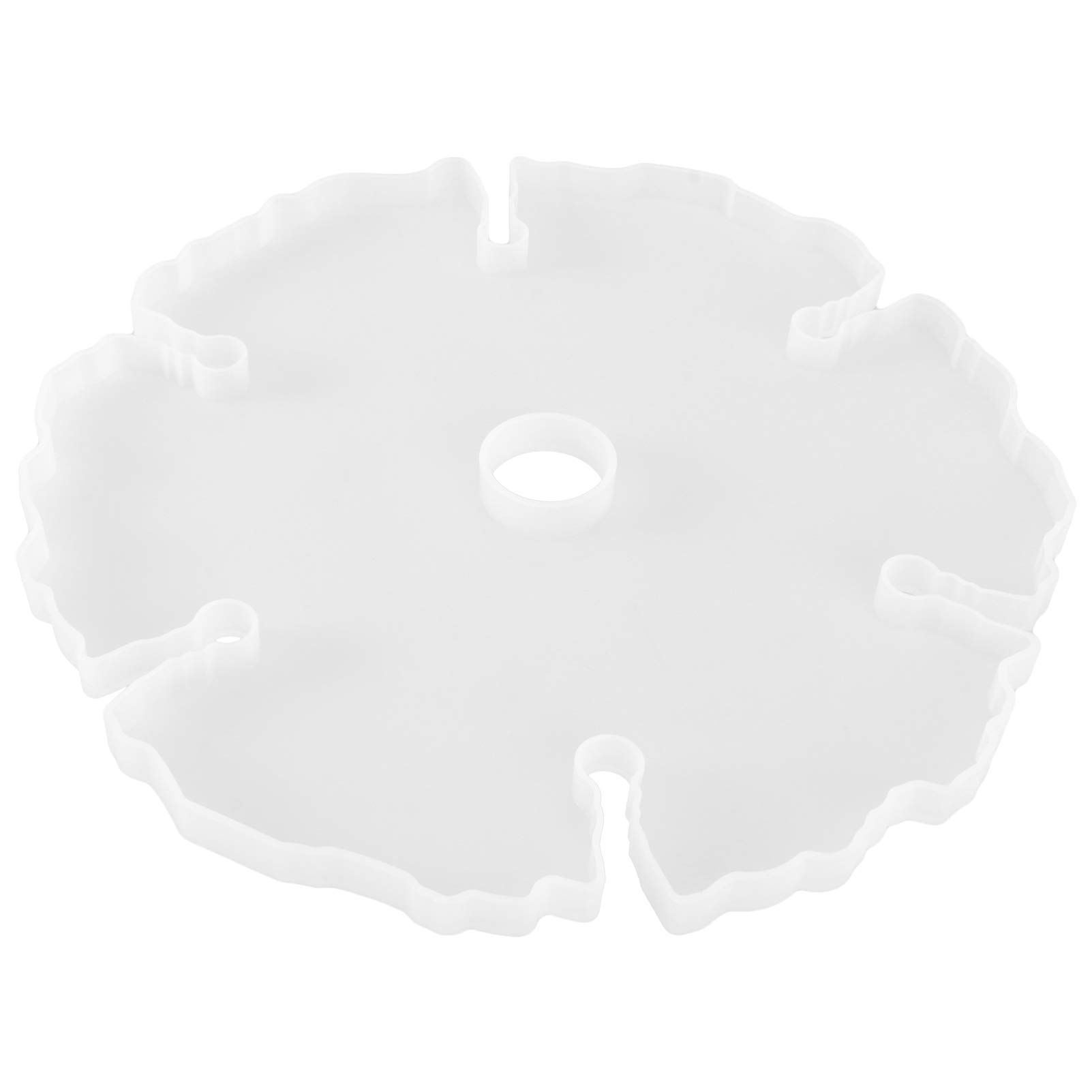 EXCEART Silicone Wine Tray Mold - DIY Resin Coaster Molds with Leaf Design for Crystal Clear Epoxy Crafts - Perfect for Wine Racks, Home Decor, and Handmade Gift Making