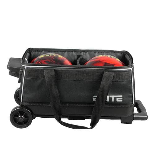 ELITE Basic Double Roller Purple Bowling Bag - Durable & Lightweight for League Play & Practice - Perfect for Bowling Enthusiasts & Tournament Players