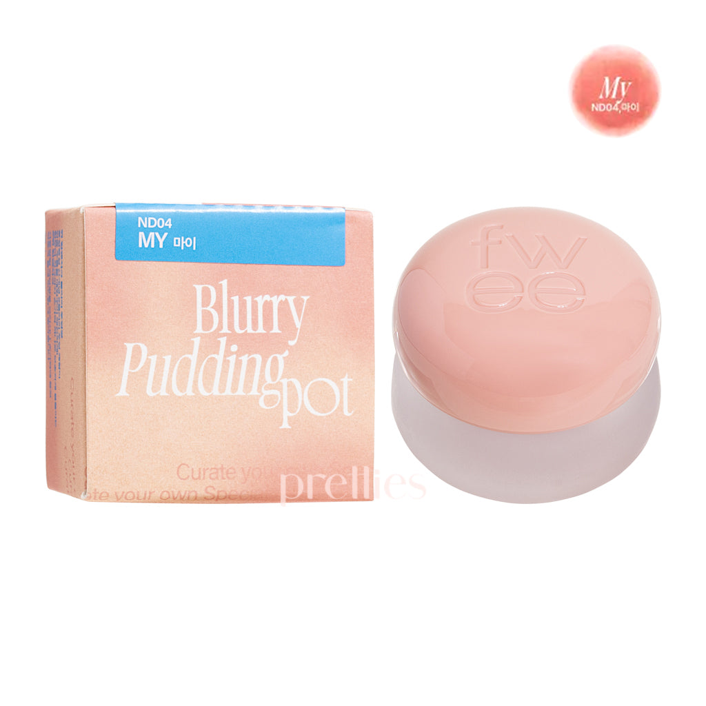 Fwee Lip & Cheek Blurring Pudding Pot - 5g Creamy Tint for Natural Flush | ND04 My Shade | Perfect for Everyday Makeup & On-The-Go Touch Ups