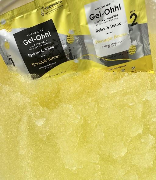 AVRY BEAUTY Pineapple Breeze Limited Edition Gel Jelly Spa - Refreshing Hand & Foot Care for Relaxation at Home or Salon