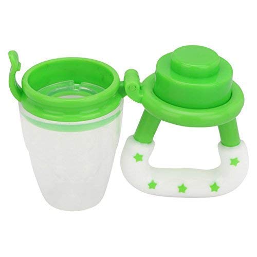 **GRAYSEE Baby Silicone Food Nibbler & Teether Set - Safe Pacifier Feeder for Fruits (3-Pack) - Ideal for 6-12 Month Olds - Perfect for On-the-Go Feeding & Soothing Teething Pain**