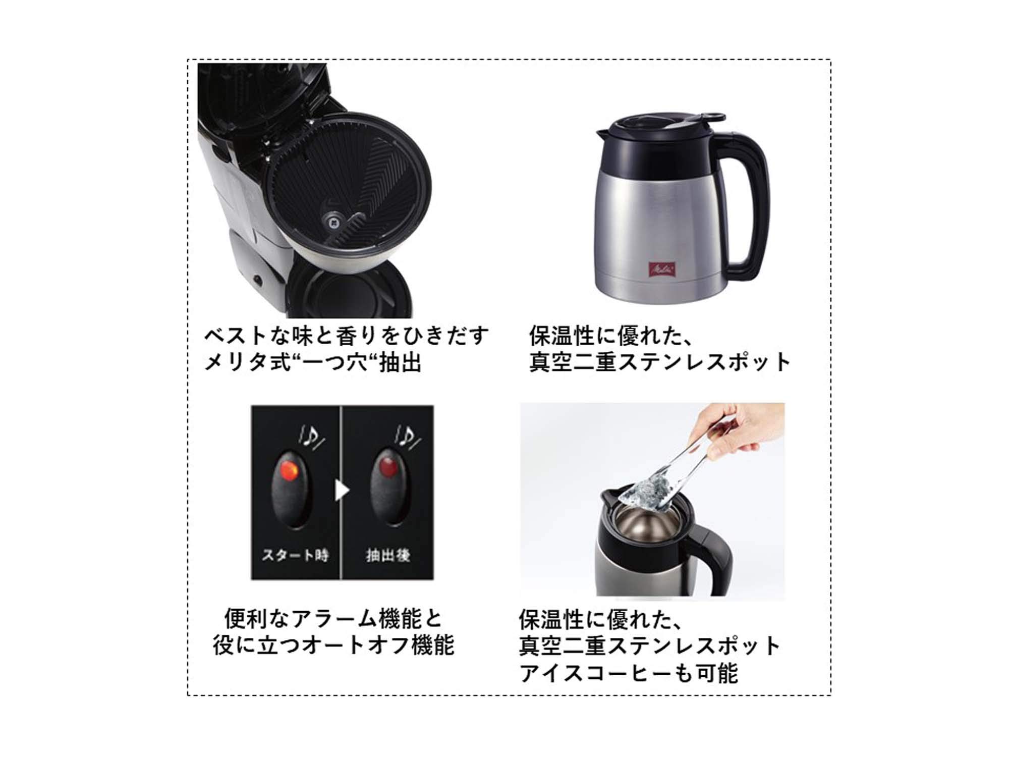 Melitta NOAR 5-Cup White Coffee Maker - Compact Drip Coffee Machine for Home & Office - Perfect for Small Kitchens, Desks & Travel Use