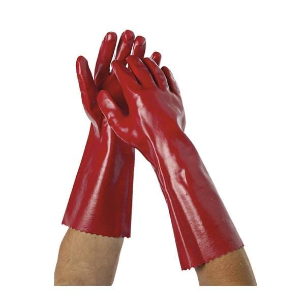 Oates Liquid Resistant Long Gloves 400mm - Waterproof Rubber Gloves for Cleaning, Dishwashing & Chemical Protection - Ideal for Kitchen, Laboratory & Industrial Use