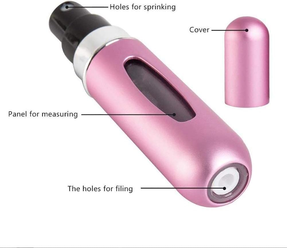 4Pcs Refillable Perfume Atomizer Travel Bottles - Ideal Swan Mini Empty Spray Bottles for Fragrance | Portable Perfume Containers for Women's Purse, Gym Bag & Vacation Essentials