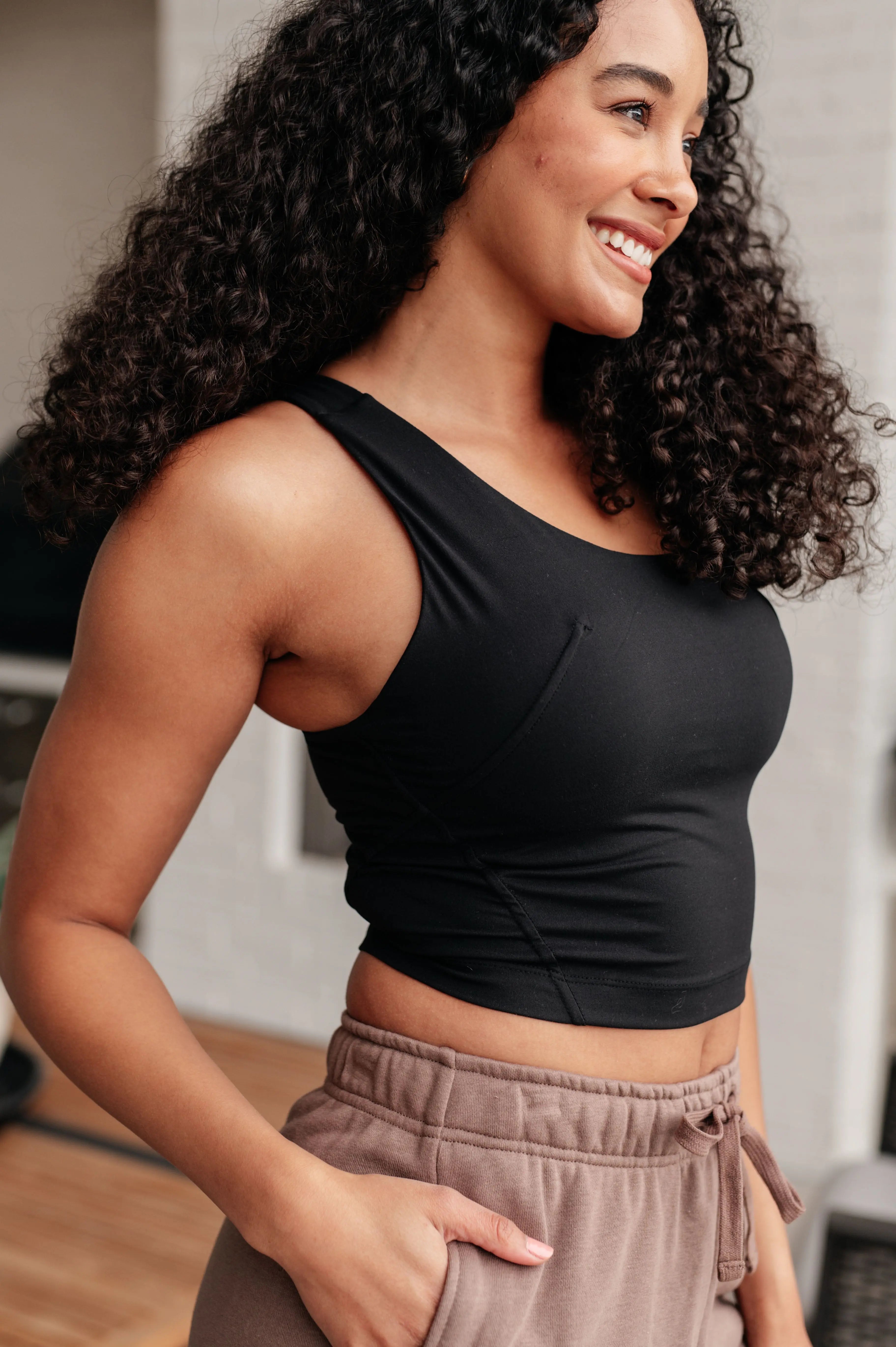 Stylish Asymmetrical Black Tank Top for Women - Perfect for Casual Wear, Layering & Summer Outfits