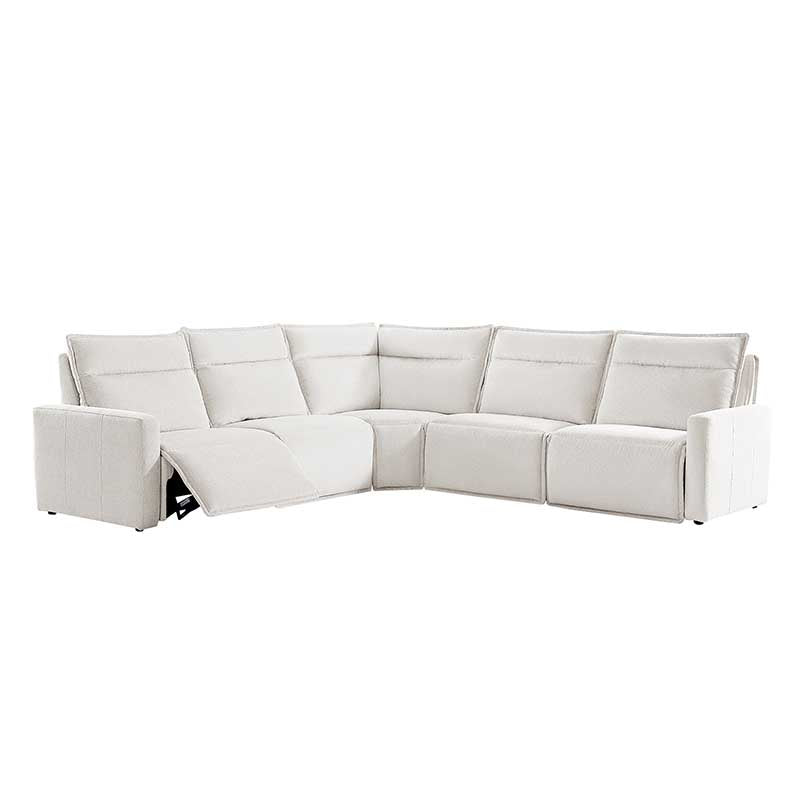 Essentia Power Reclining Corner Sofa - Easy Care Fabric Sectional Couch with USB Charging for Living Room, Home Theater & Family Room Comfort