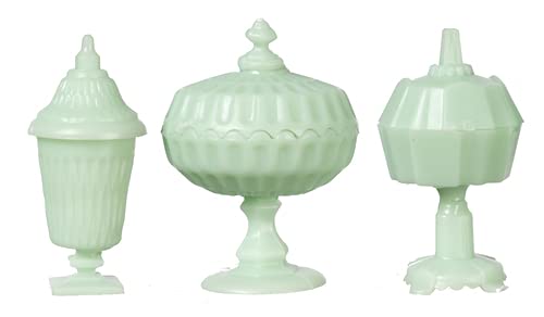 Assorted Miniature Candy Dishes for Dollhouse - Handcrafted Mini Sweets Trays - Perfect for Dollhouse Decor, Tea Parties & Miniature Collections