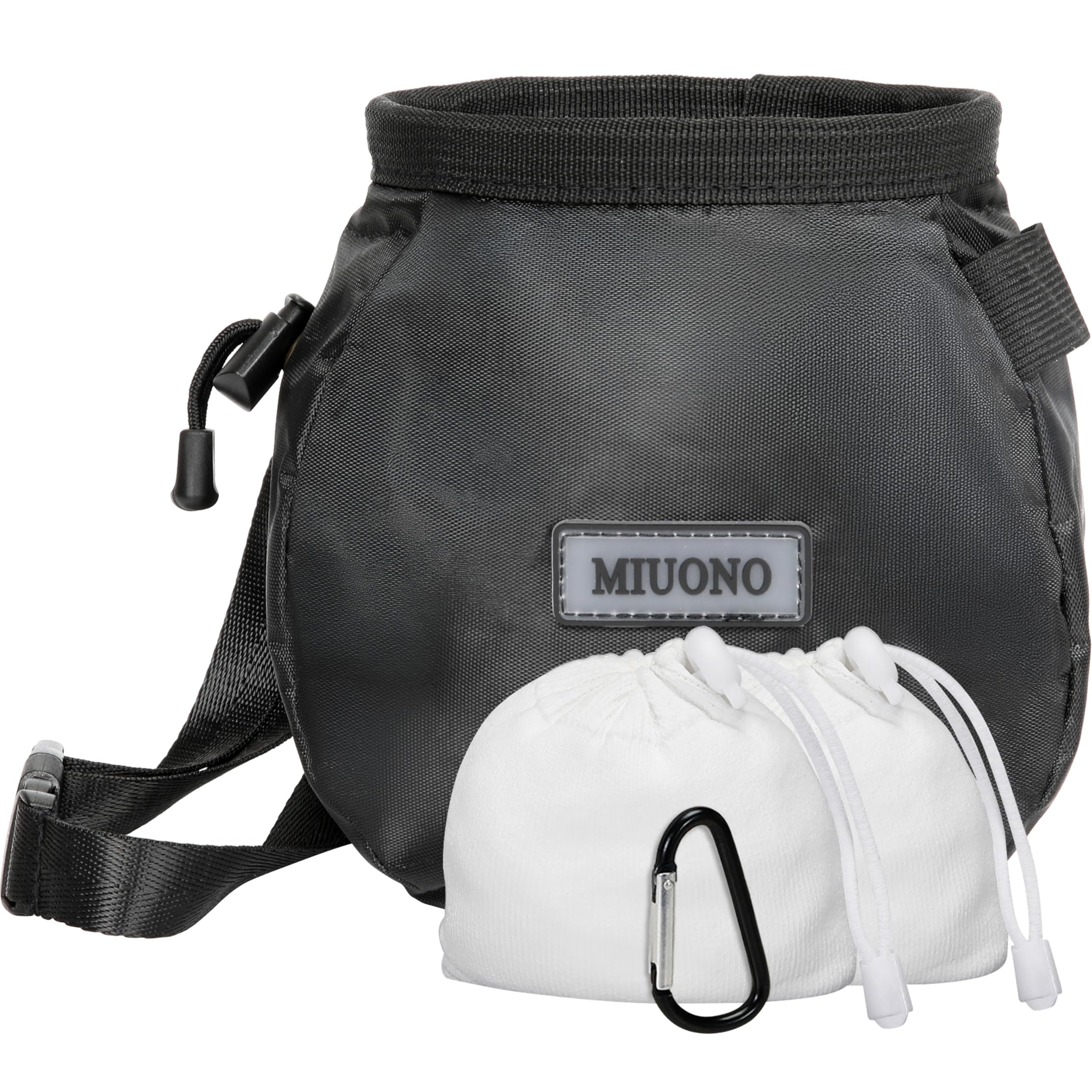 Chalk Bag with 2 Chalk Balls - Adjustable Belt, Carabiner Clip & Zippered Pocket for Rock Climbing, Bouldering, Gymnastics, Weightlifting & CrossFit Training - Perfect for Gym, Outdoor Sports & Fitness Enthusiasts