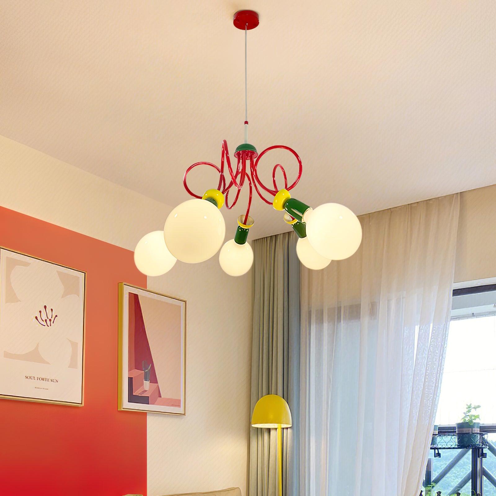 Circulo Play Pendant Lamp - Modern Scandinavian Hanging Light Fixture for Living Room, Bedroom & Dining Area | Dimmable LED Ceiling Light for Home Decor
