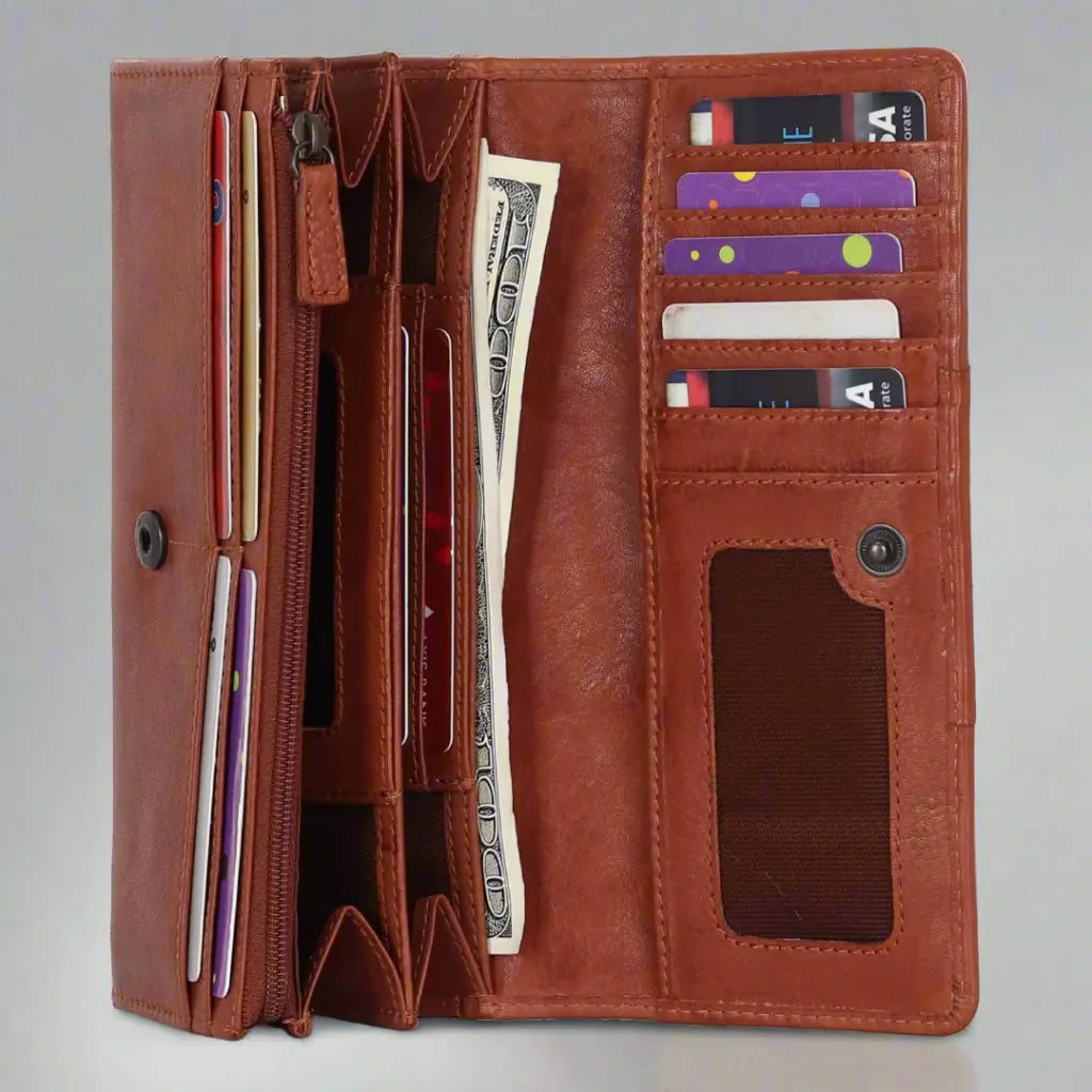 MET Women's Wallet - Slim RFID Blocking Leather Wallet with Multiple Card Slots - Perfect for Everyday Use, Travel & Gift Giving