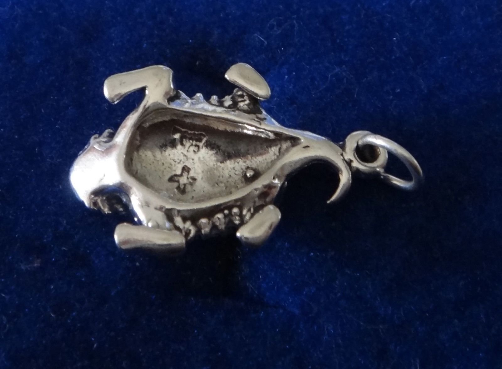 3D Texas Horned Toad Frog Charm - 25x15mm Sterling Silver Pendant for Jewelry Making, DIY Bracelets & Crafting Supplies | Perfect for Western-Themed Accessories & Gifts