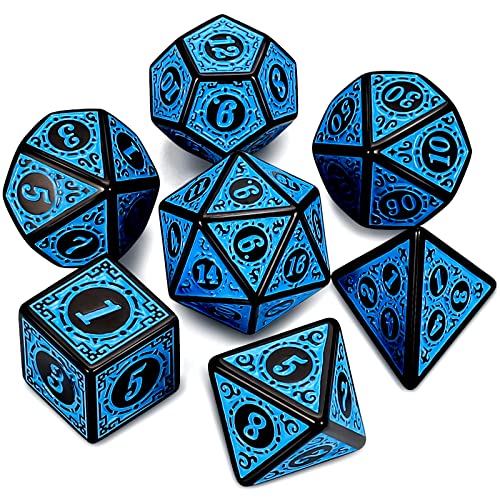 Blue Engraved Dice