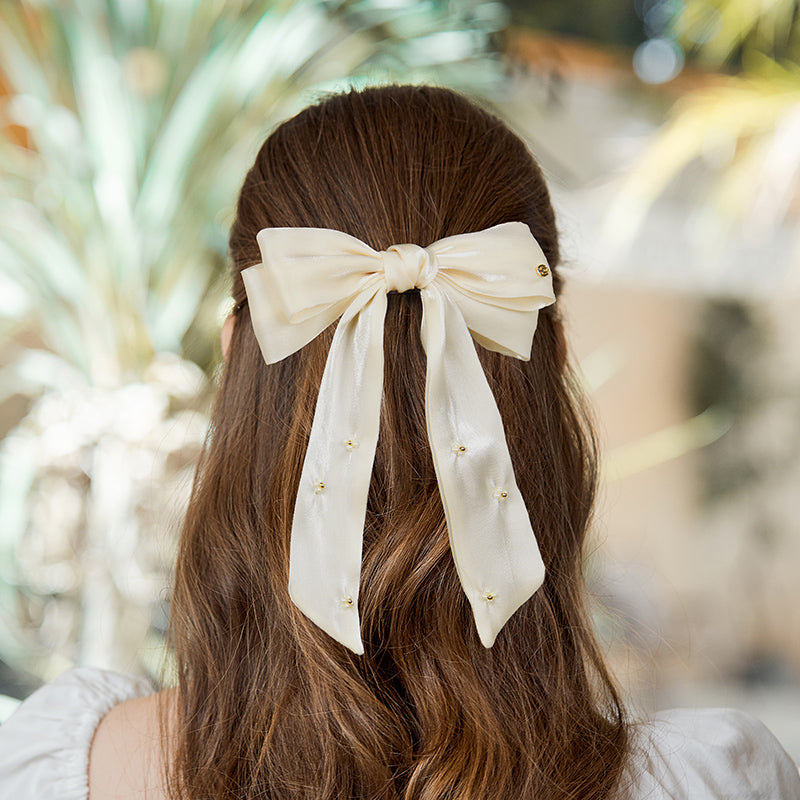 Irelyn Ribbon Barrettes Hair Clips - Elegant Hair Accessories for Women & Girls | Perfect for Weddings, Parties & Everyday Styling