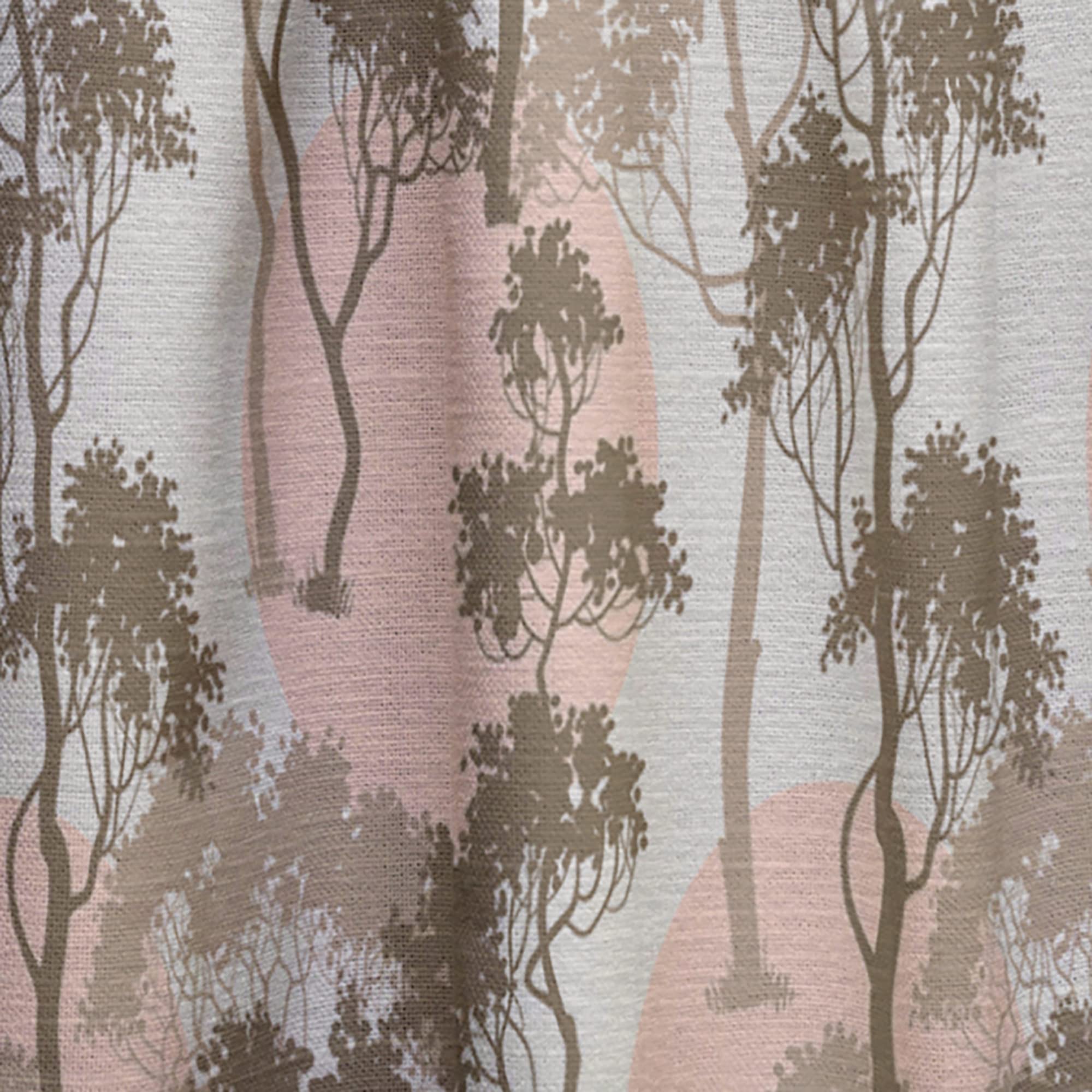 DesignQ Thermal Insulated Blackout Curtains - Trees Under Full Moon Forest Print - 52x120 Inch Single Panel for Bedroom & Living Room - Perfect for Privacy, Light Blocking & Energy Savings