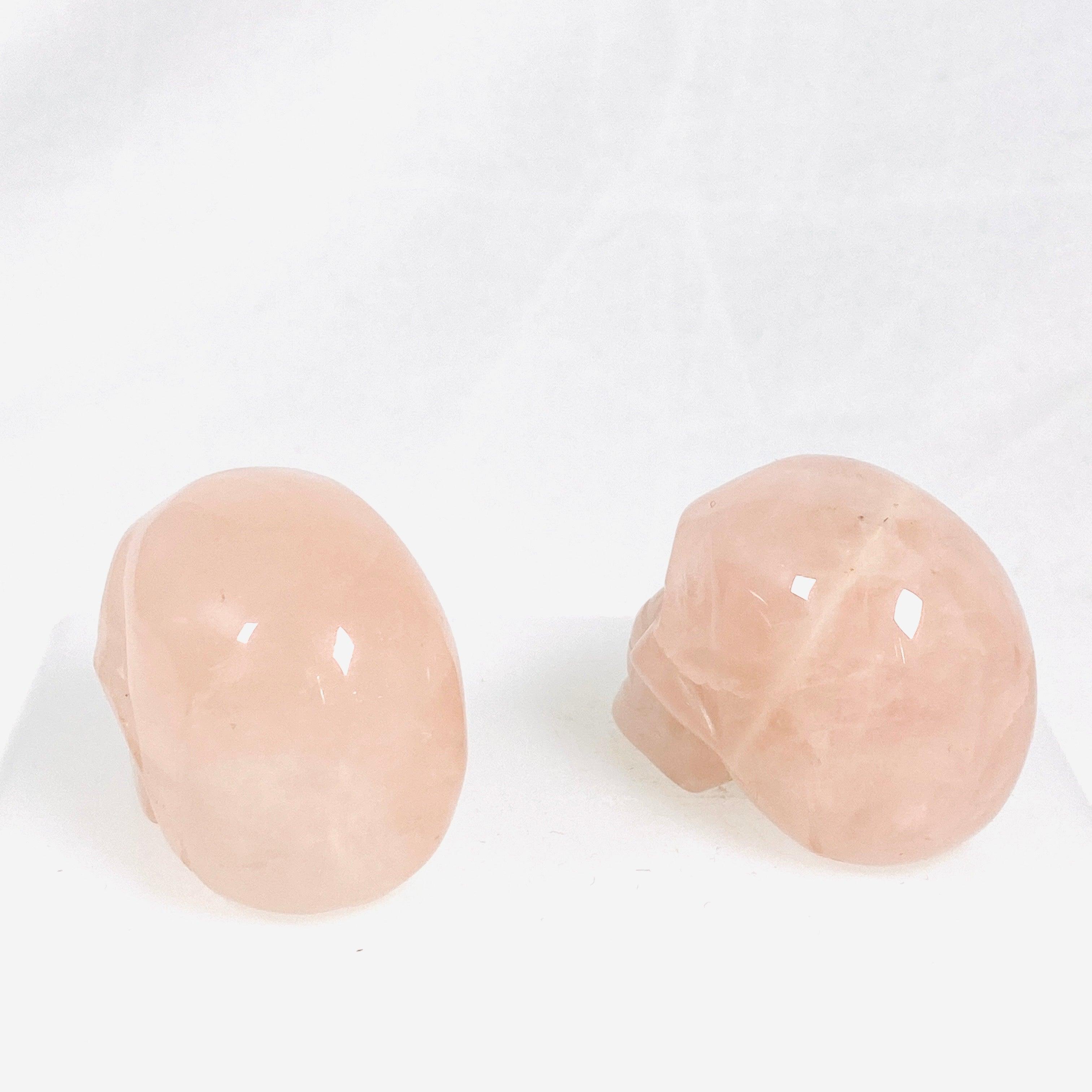 Rose Quartz Skull RQSK 01 - Natural Healing Crystal for Meditation, Stress Relief & Home Decor - Perfect for Yoga, Reiki & Spiritual Gifts