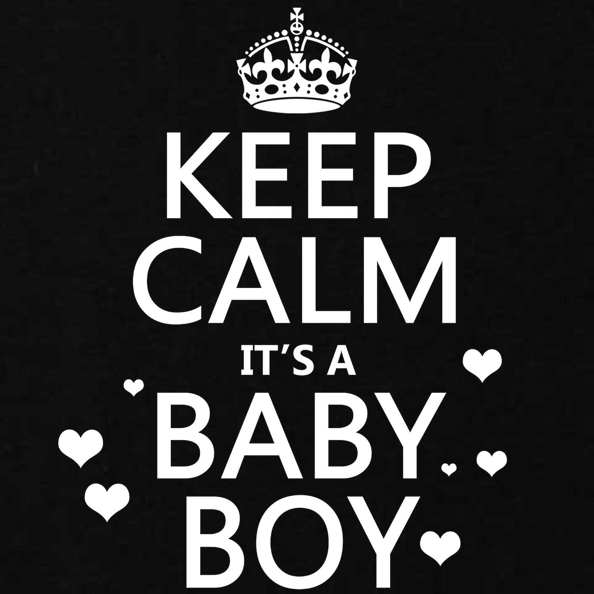 Keep Calm It's A Baby Boy Maternity T-Shirt for Women - Soft Ruched Side Pregnancy Tee for Baby Showers & Gender Reveal Parties