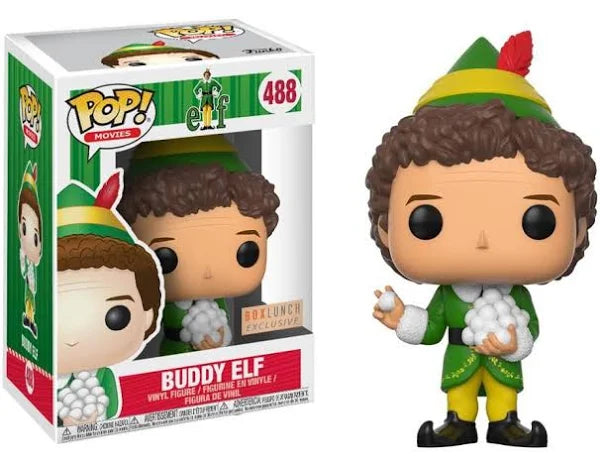 Buddy Elf with Snowballs Exclusive #488 (VAULTED) - Fun Christmas Decoration & Collectible for Holiday Home Decor