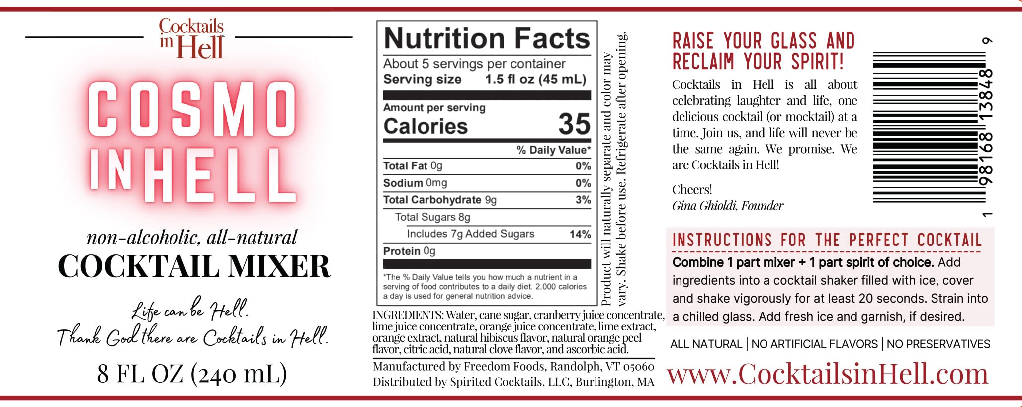 All-Natural Premium Cocktail Mixers Variety Pack - Non-Alcoholic, Gluten-Free, 4 Flavors (20+ Servings) | Perfect for Mocktails, Parties & Home Bartending
