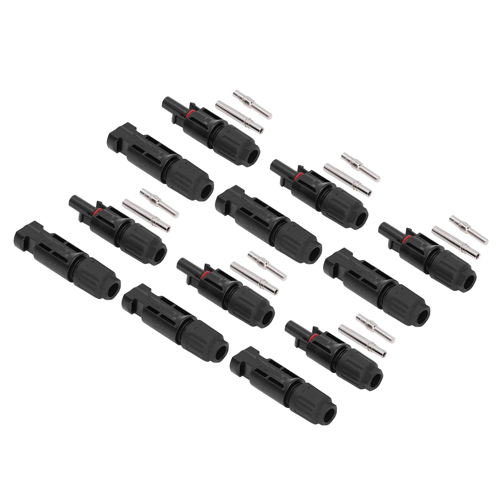 UV Resistant Solar Panel Connectors - 30A Male & Female PV Connectors for 2.5mm² Wire - Weatherproof Outdoor Solar Energy System Accessories - Perfect for RV, Boat, and Off-Grid Power Installations