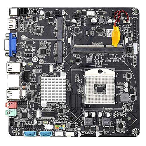 Zunedhys HM55B PGA988 Mini ITX Motherboard - DDR3, SATA II, Desktop PC Mainboard for Mini PC, HTPC, Digital Signage & Industrial Applications | Compact Size for Space-Saving Builds
