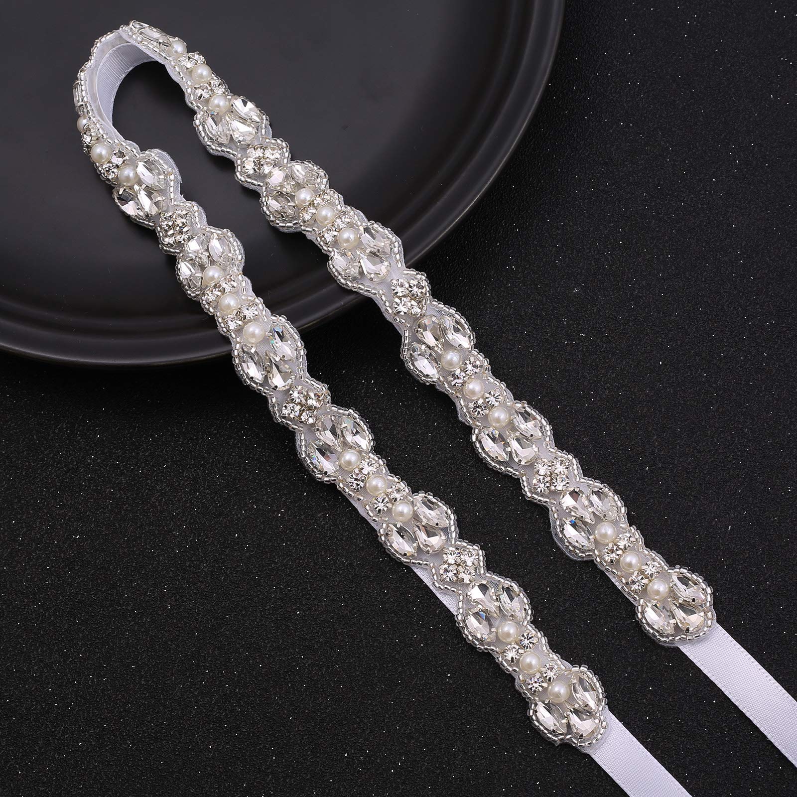 Elegant Rhinestone Wedding Sash Belt for Women - Sparkling Crystal Bridal Belt for Evening Dresses, Prom & Party Gowns | Perfect for Bridal Showers, Formal Events & Special Occasions