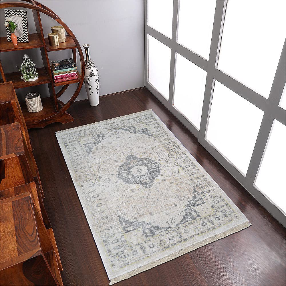 Machine Made Polyester Area Rugs 4'x5'11