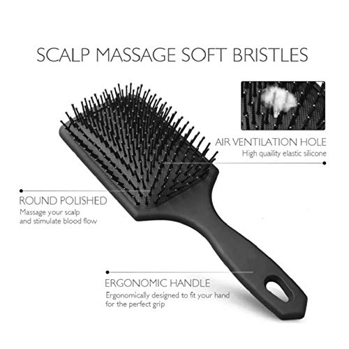 Ghelonadi Hair Growth Massage Brush - Scalp Stimulating Hairbrush for Men & Women to Prevent Hair Loss & Promote Thicker Hair - Perfect for Daily Hair Care & Relaxation (Pack of 1)