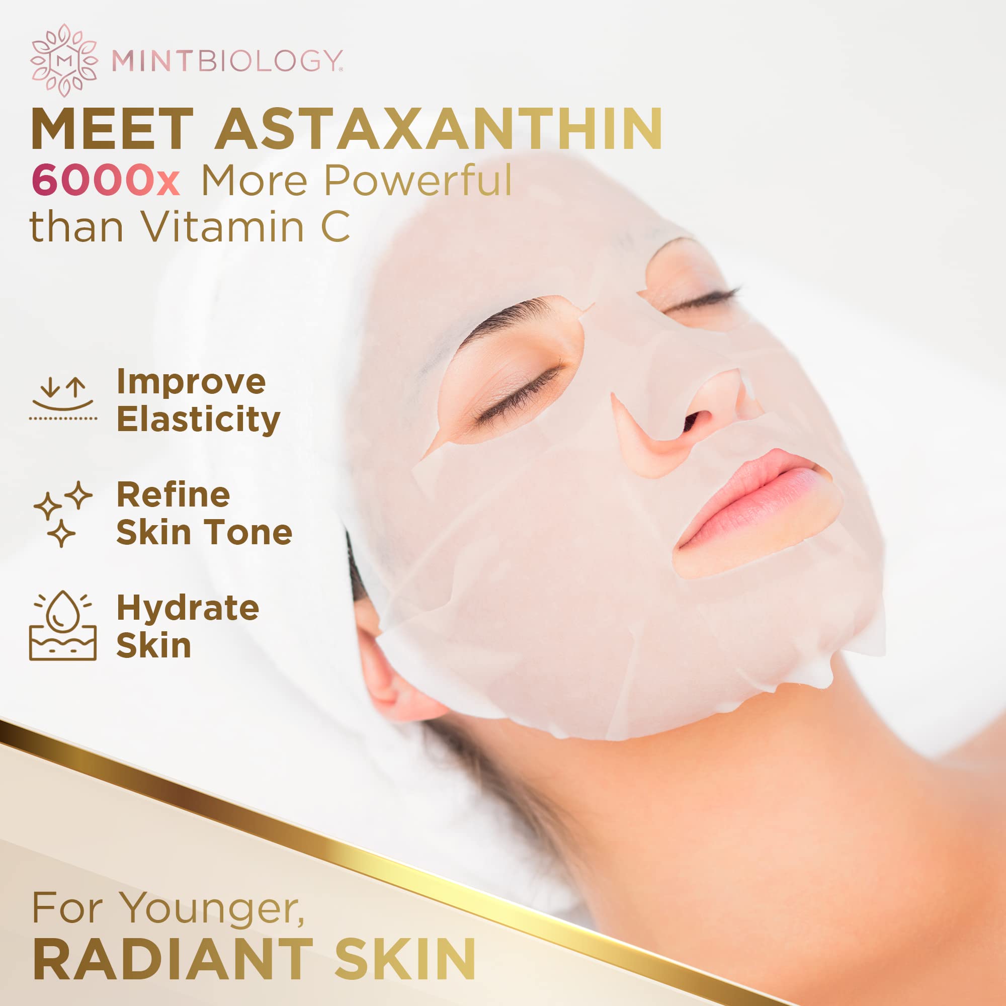 **AGELESS Advanced Nutrient Locking Korean Sheet Mask with Astaxanthin & Collagen – Hydrating, Anti-Aging Face Mask for Women – Nourish, Hydrate & Reduce Wrinkles – Cruelty-Free Skincare – Perfect for Daily Use, Spa Nights & Travel**