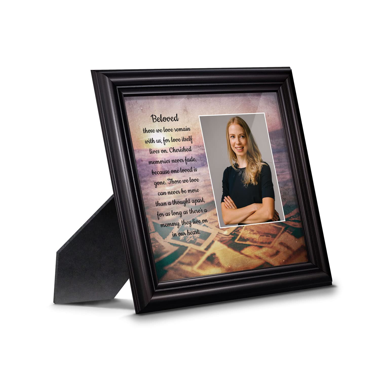 Crossroads Home Décor Memorial Photo Frame - Cherished Keepsake for Loved Ones | Perfect for Displaying Memories in Living Rooms, Bedrooms & Memorial Spaces