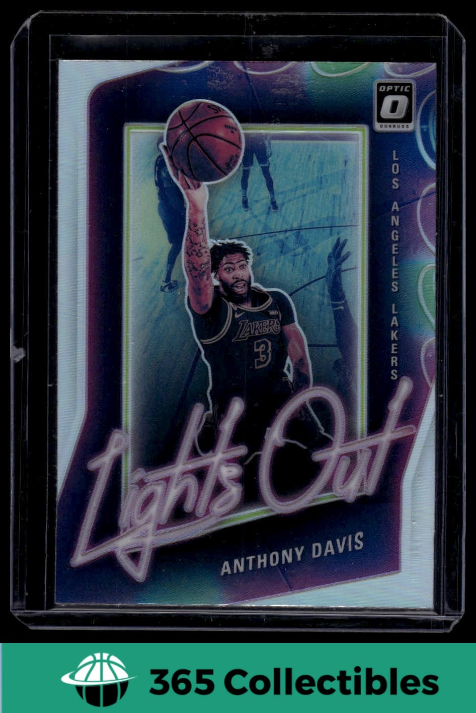 2020-21 Donruss Optic Anthony Davis Lights Out Holo #14 Basketball Card - Los Angeles Lakers NBA Collectible - Perfect for Sports Memorabilia Collections and Fan Gifts