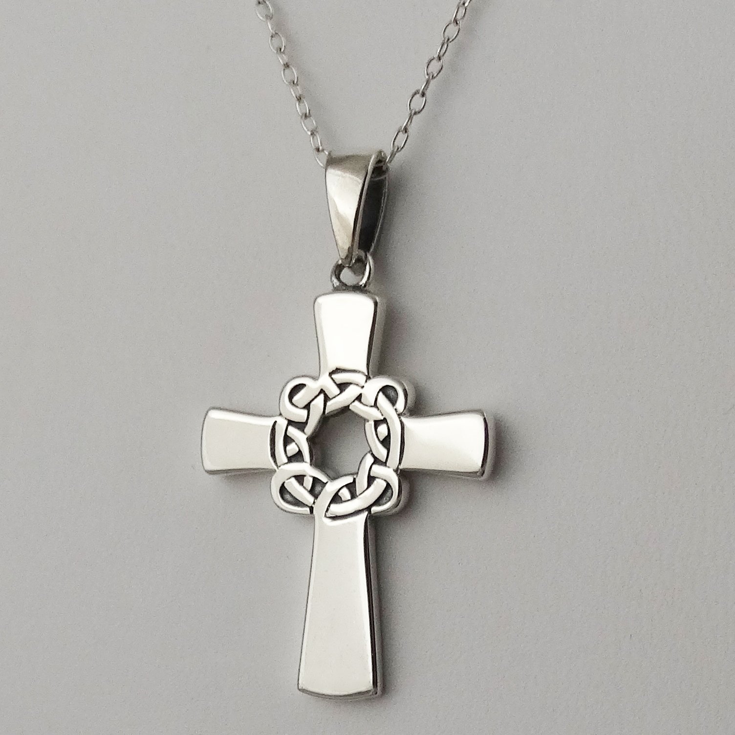 Celtic Knot Necklace for Women - Sterling Silver Pendant Jewelry - Elegant Gift for Her, Perfect for Weddings, Anniversaries & Special Occasions