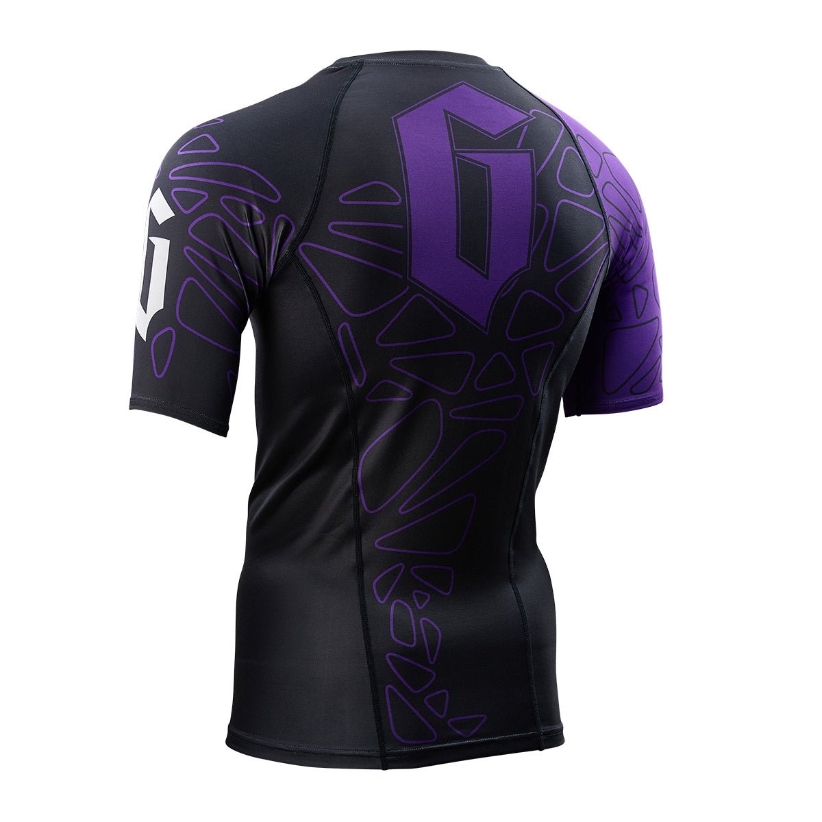 Gameness Men's Short Sleeve Pro Ranked Rash Guard - BJJ MMA Training Shirt for Grappling, Jiu-Jitsu & Combat Sports - Moisture Wicking & UV Protection
