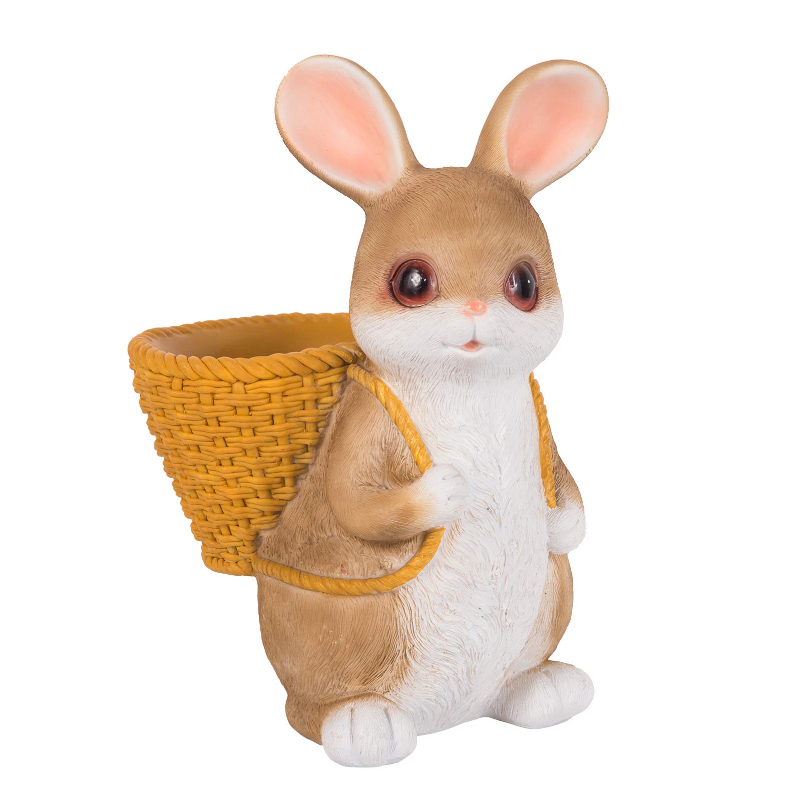 Cute Bunny Resin Planter - 10.4