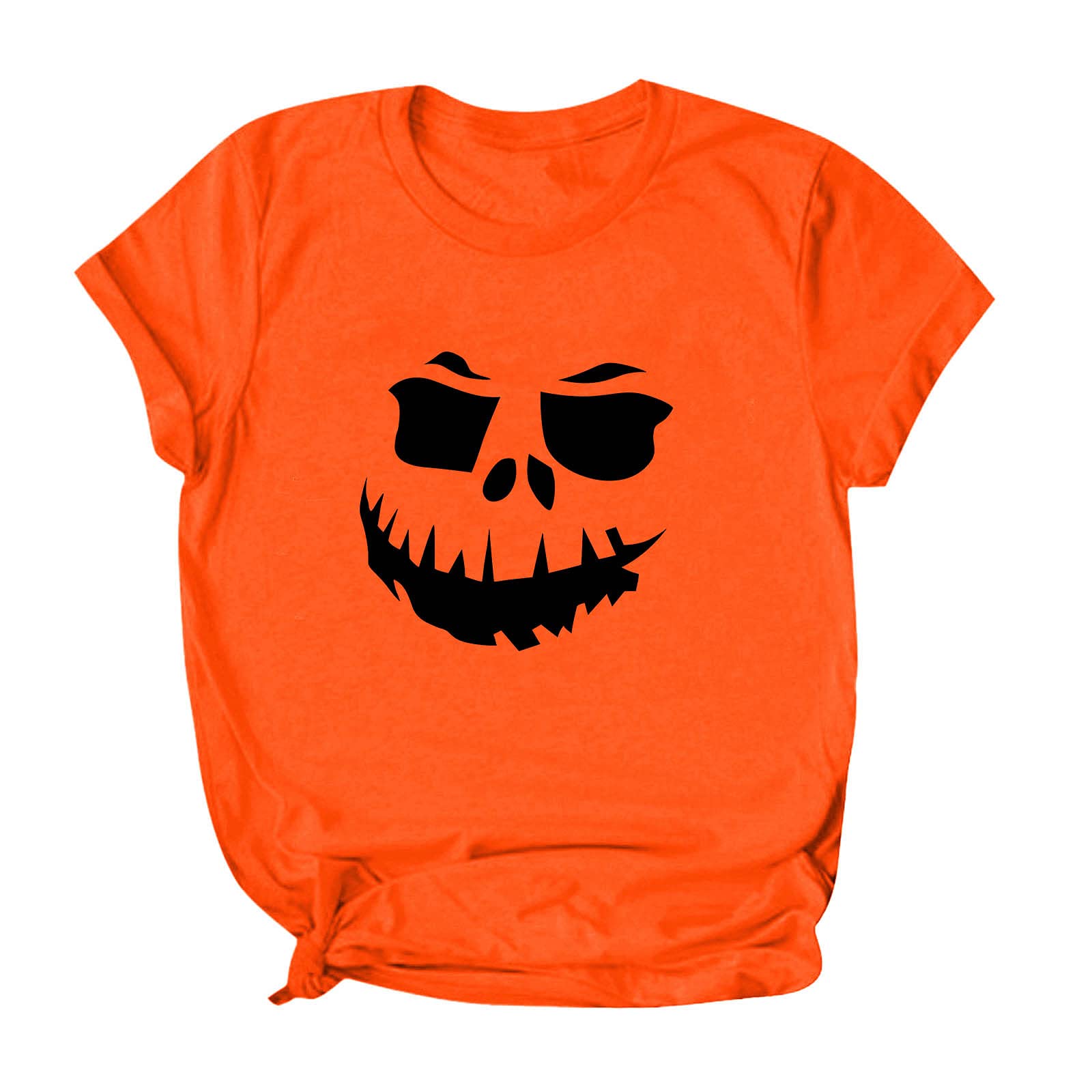 Women's Halloween Graphic T-Shirt - Cute Short Sleeve Loose Fit Summer Tee for Costume Parties & Spooky Outfits