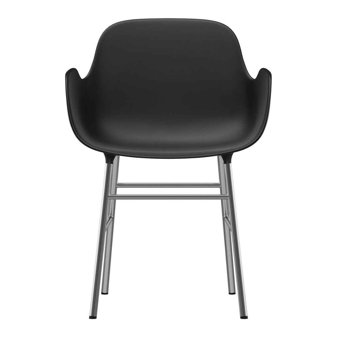 Modern Form Armchair with Sturdy Metal Legs - Perfect for Living Room, Office, or Lounge Area