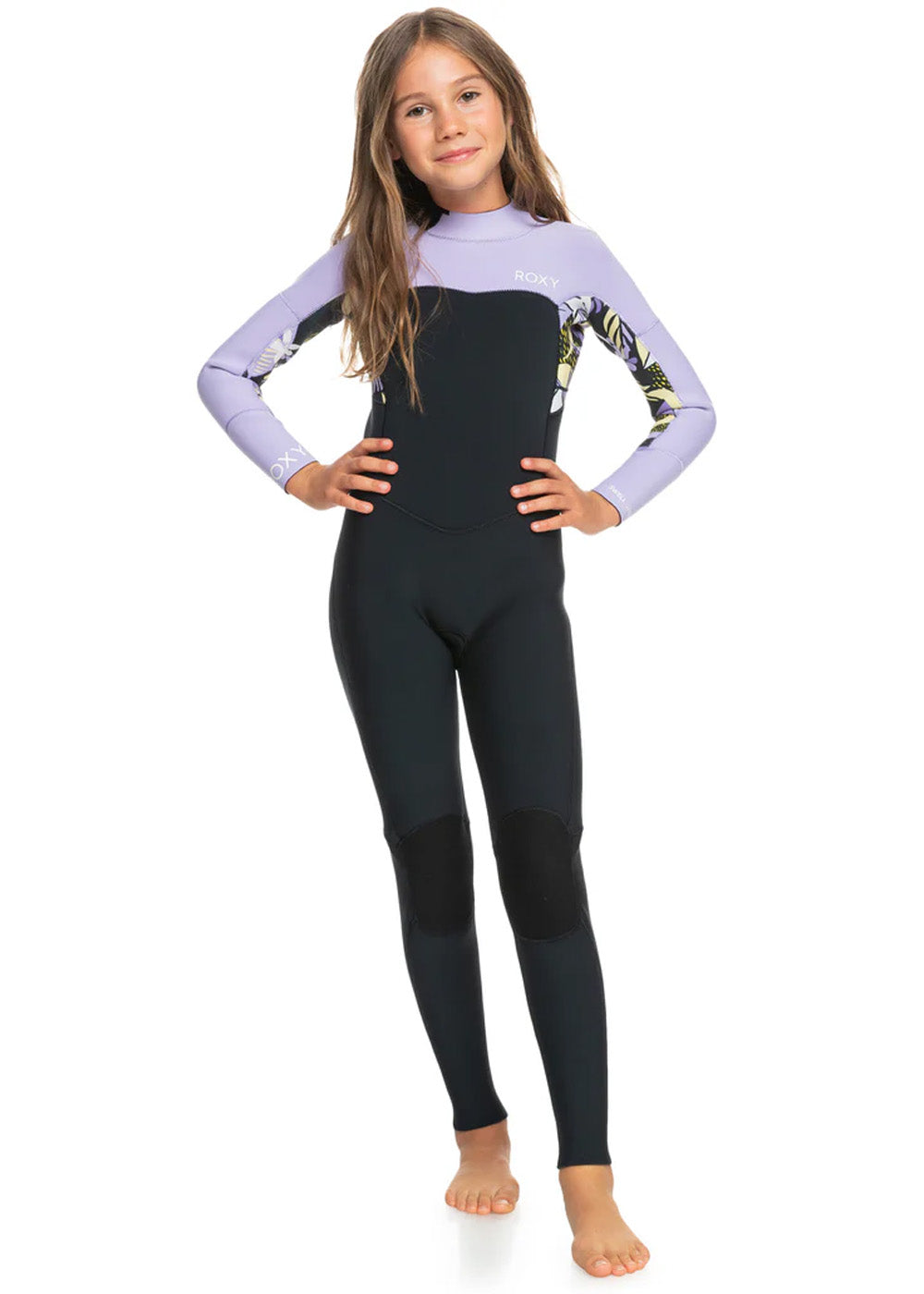 Roxy Girls Swell Series 3/2mm GBS BZ Steamer Wetsuit for Kids & Teens - Warm & Flexible Surfing, Swimming & Water Sports Gear