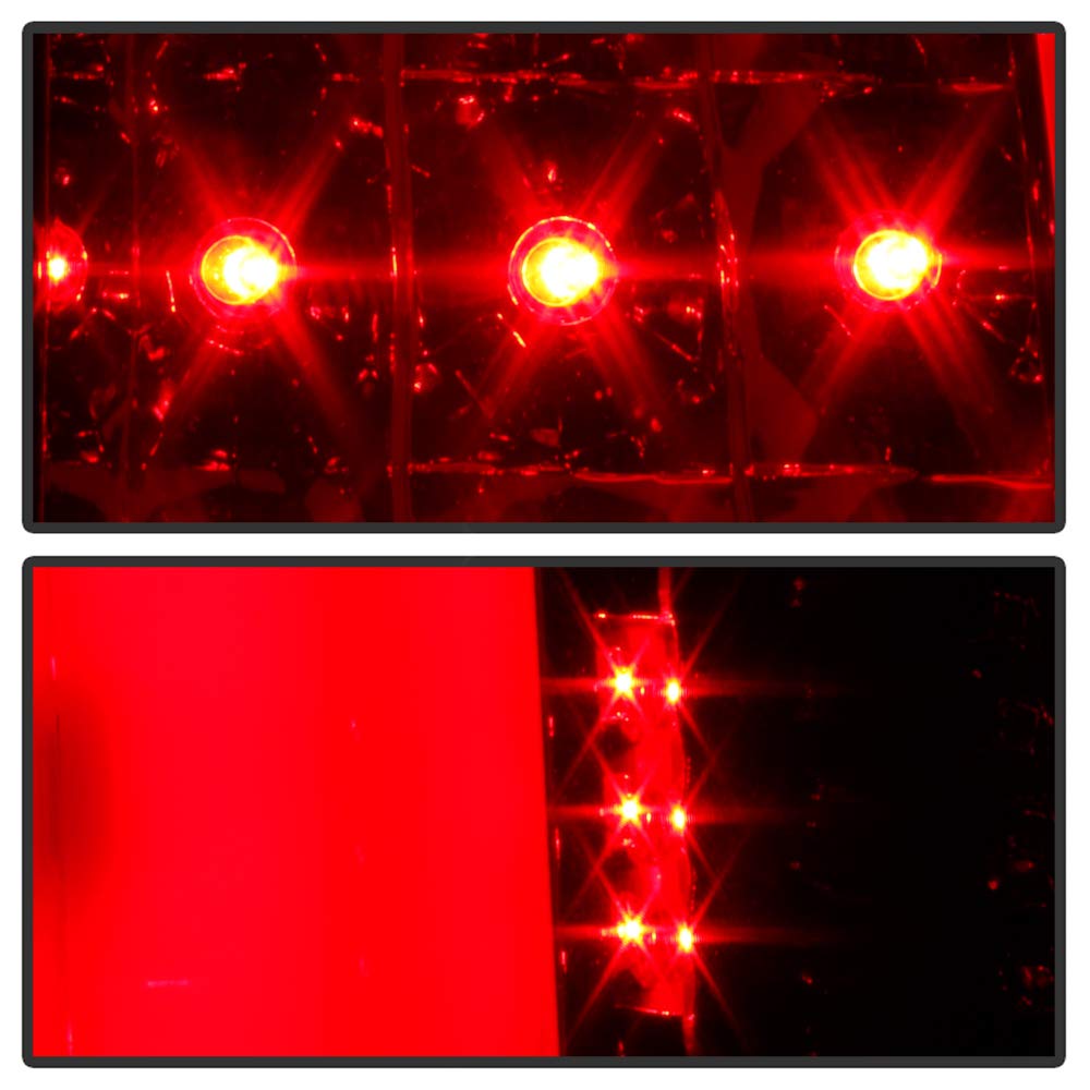 ACANII Red LED Tube Tail Lights Brake Lamps Assembly for 2003-2006 Chevy Silverado 1500 2500 3500 - Driver & Passenger Side - Durable & Bright Replacement for Night Driving & Enhanced Safety