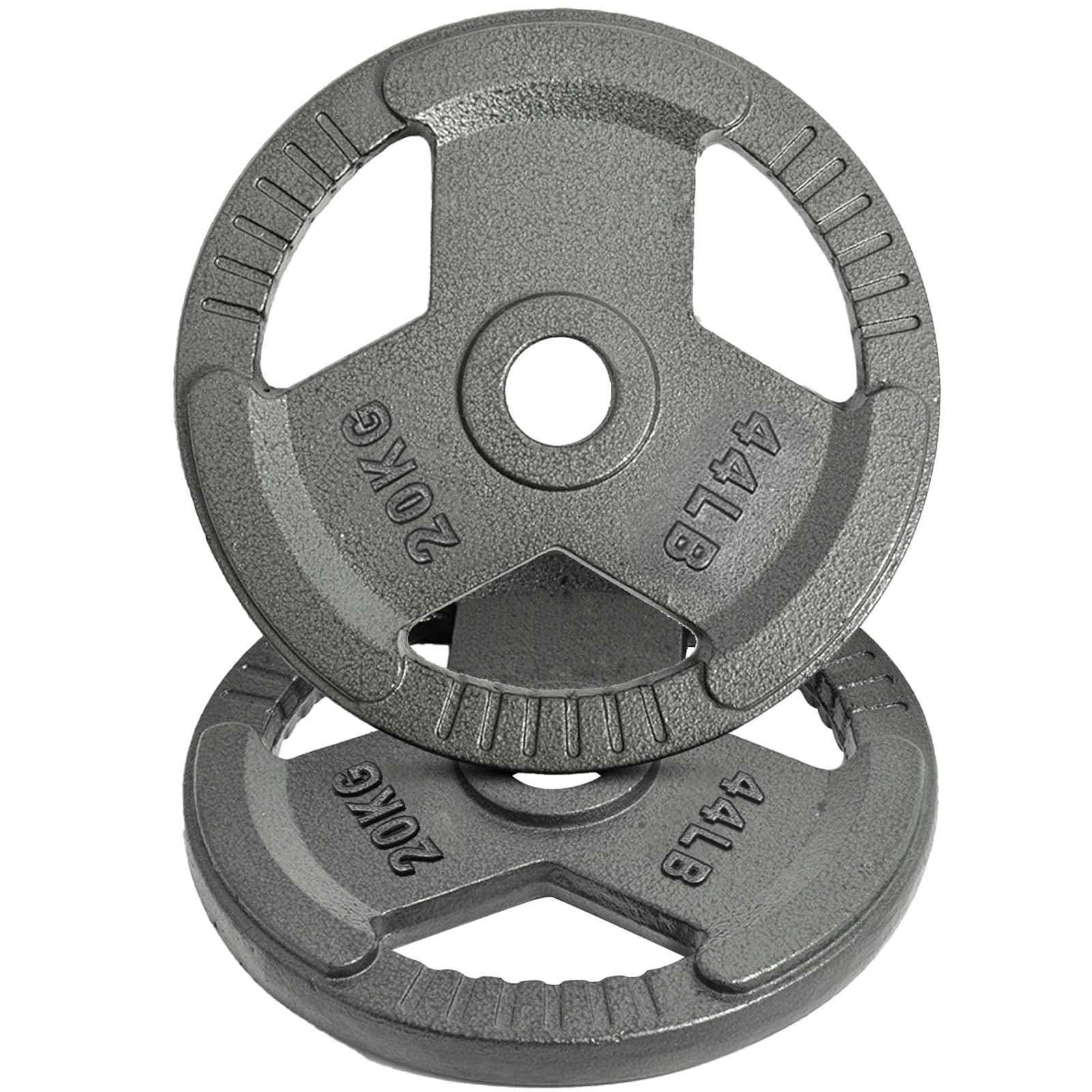 Olympic Cast Iron Weight Plates Set - 10lb to 45lb for Strength Training & Muscle Toning - Fits Standard 2