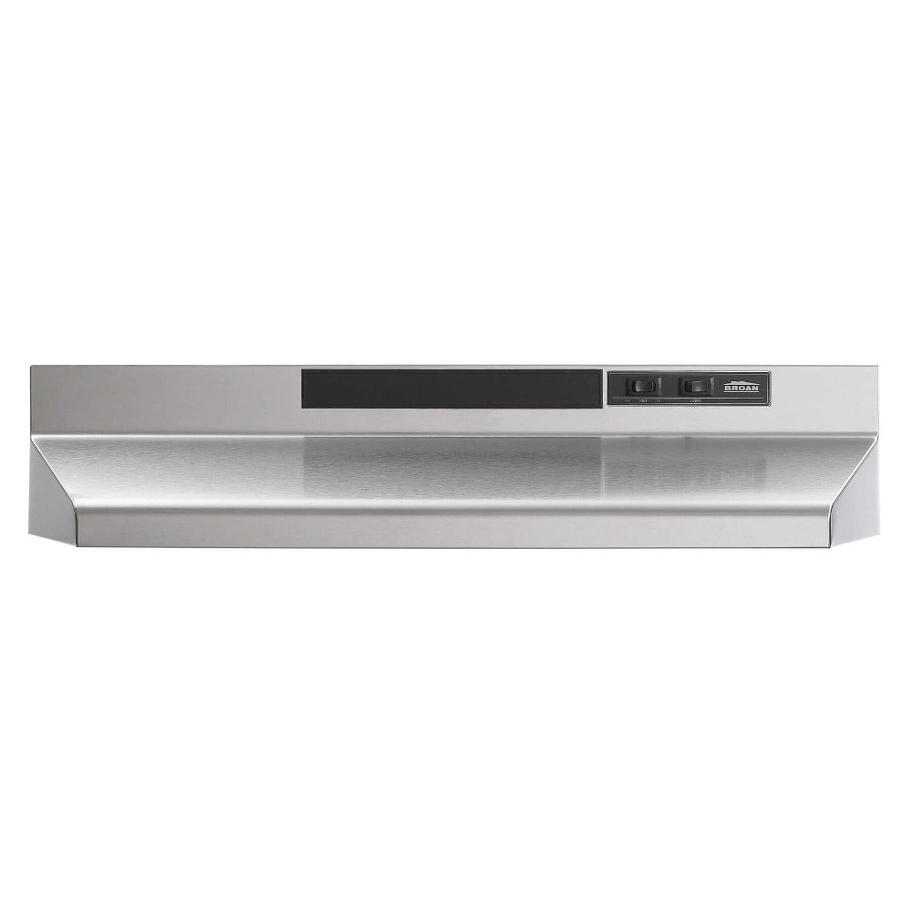 Broan F40000 Series 36-Inch Two-Speed 4-Way Convertible Under Cabinet Range Hood in Stainless Steel (F403604) - Perfect for Kitchen Ventilation and Smoke Removal